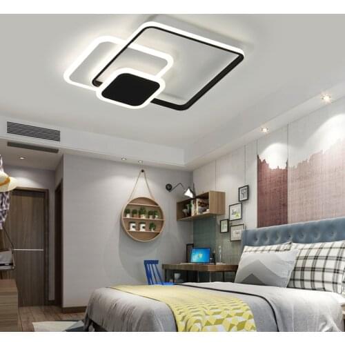 New Creative Black/White Modern LED Ceiling Lights For Foyer Bed room light fixtures led techo Ceiling Lamp lamparas de techo