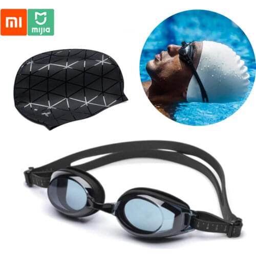 TS Swimming Goggles Waterproof Silicone Glasses 3D Adult Eyewear Adjustable For Women Men with 7th Cap