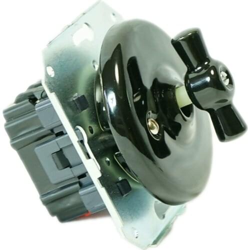 One Gang Double Way Flush-Mounted Porcelain Retro Vintage Wall Switch and socket without frame