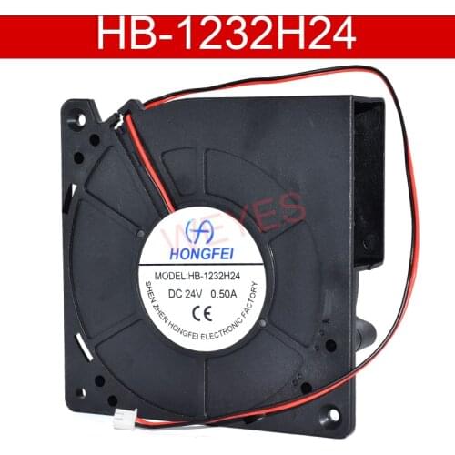 Original For HONGFEI HB-1232H24 DC24V 0.5A 12032 Two Lines Blower Fan