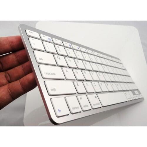 Rechargeable Bluetooth Wireless Keyboard for Macbook ipad iphone android 4.0 Windows tablet free shipping
