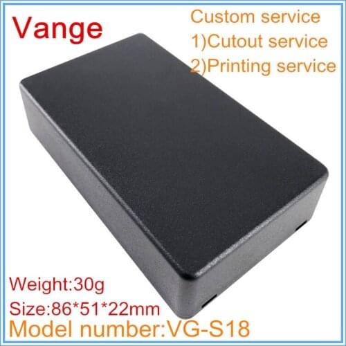 10pcs/lot plastic injection case IP54 ABS plastic enclosure for electronic project 86*51*22mm