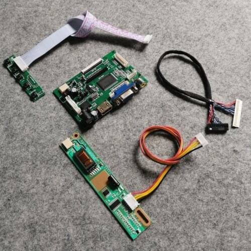 Fit QD15XL01/QD15XL04/QD15XL06/QD15XL09 1024*768 VGA AV LVDS 30 Pin 1CCFL LCD matrix DIY kit monitor controller drive board