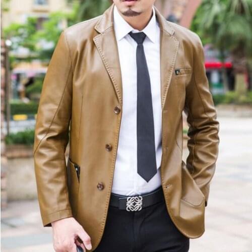 Casual blazer man motorcycle leather jacket men jaqueta de couro masculino motoqueiro chaqueta hombre mens faux leather coats