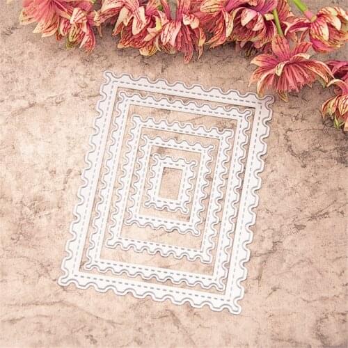 9x12cm Cutting dies Rectangle metal crafts paper die-cutting /DIY embossing Easter and New Year Scrapbooking
