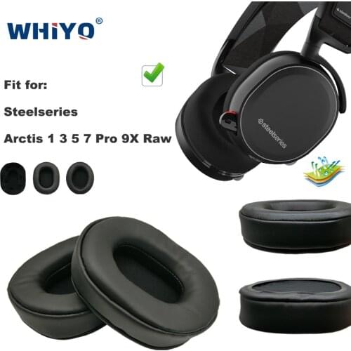 Replacement Ear Pads for Steelseries Arctis 1 3 5 7 Pro 9X Raw Headset Parts Leather Cushion Velvet Earmuff Earphone Sleeve