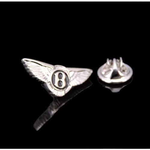 High grade brand car logo letter B Brooch Lapel Pin mens and womens fashion jewelry clothing backpack Badge Party Gift