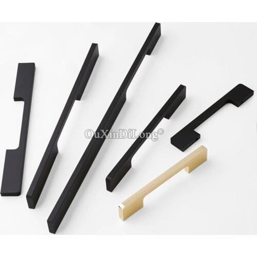 Plus Length 10PCS European Aluminum Alloy Kitchen Cabinet Door Handles Cupboard Wardrobe Drawer TV Cabinet Pulls Handles+Screws