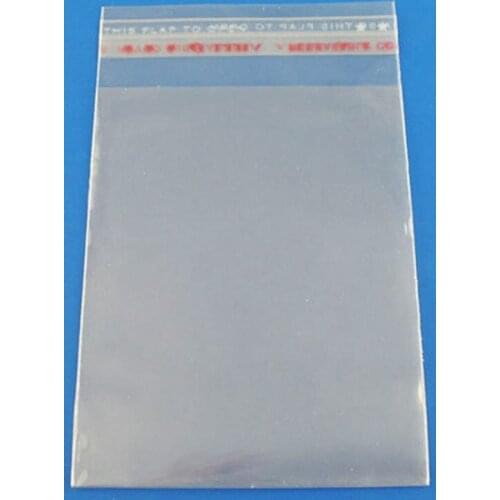 200 Clear Self Adhesive 7cm x 13cm Peel and Seal Plastic Bags for Small Objects, Jewellery, Arts and Crafts Display Packaging