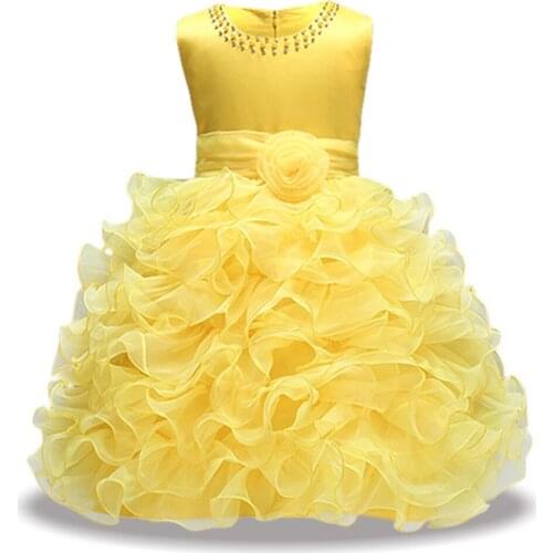 2018 Baby Toddler Girls Dress For Girls Princess Dress Kids Wedding Infant Party Dress 2018 Summer 2 3 4 5 6 7 8 Year