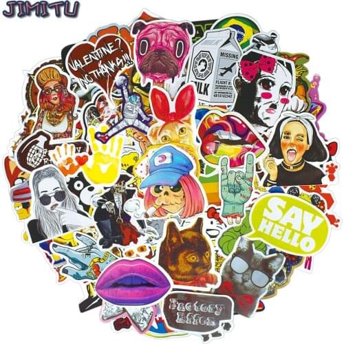300 PCS Mixed Stickers Pack Graffiti Cartoon Fashion Sticker for Luggage Skateboard Phone Guitar Styling Bike Bomb JDM Decals