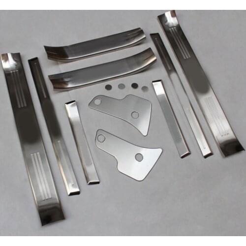 Car styling For toyota Land Cruiser Prado FJ150 FJ 150 2010-2013 High quality stainless steel Scuff Plate/Door Sill