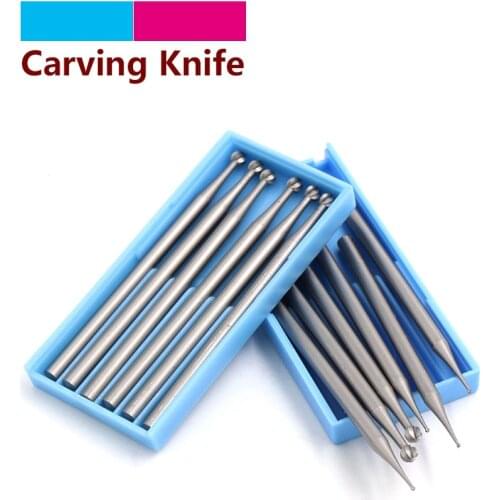 QiuZ 1/6pcs Alloy tungsten steel Olive Amber Engraving carving knife End Mill Woodworking Router Bit Wood Milling Cutter Amber