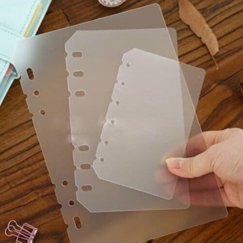 A5 A6 A7 6 Holes Matte Binder Loose Strap Inner Core Spiral Book Loose Leaf Notebook Category Page Office Planner Accessories