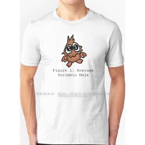 Scrimblo Male ( Captioned ) T Shirt 100% Pure Cotton Scrimblo Funny Character Creative Trending Vintage Cool Gift Euro Us Size