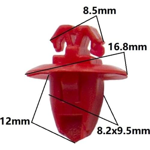 KE LI MI 100 Pcs Garnish Retainer Clips For Toyota Fender Door Panel Fasrener