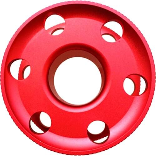 MagiDeal Aluminum Alloy Scuba Diving Compact Finger Spool Reel Guide Line Spool Red