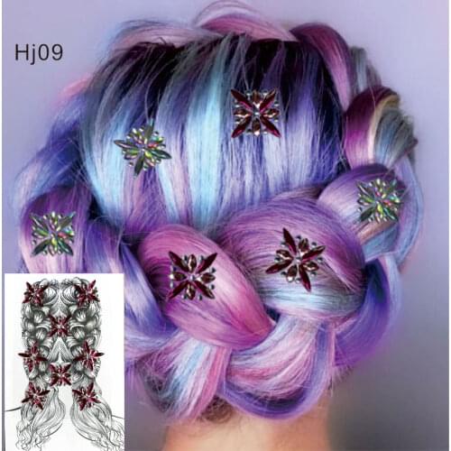 LINAHOSHI HJ09 1pc Bridal Hair Accessories Jewelry Sticker Carnival Music Festival Wedding Inspired