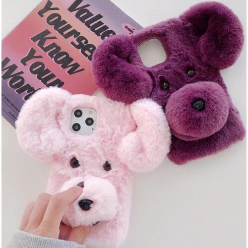 Cute Soft Furry Shockproof Case Cover Skin Shell Back for Samsung Galaxy A10 A11 A20 A21 A30 A40 A41 A50 A51 A60 A70 A71 A81 A91