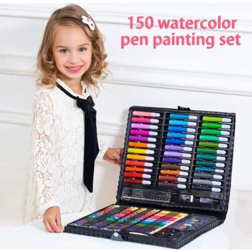 150PCS Colored Pencil Artist Kit Painting Crayon Marker Pen Brush Drawing Tools Set Kindergarten Drawing Supplies For Kids