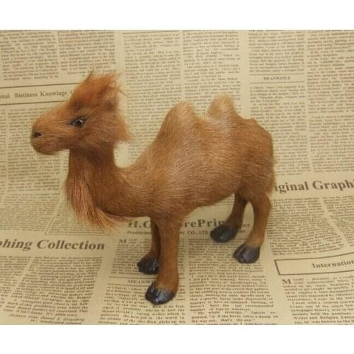 New simulaiton camel toy polyethylene&fur small cute camel doll gift about 14x10cm 2473