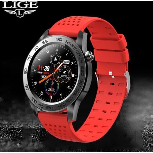 LIGE New Women Smart Watch Sports Fitness Tracker Message Smartwatch Waterproof Bracelet Mens Wristwatch Clock For Android IOS