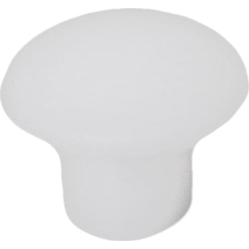 Plastic Round Shaped Cover Screw Cap Lid White 50pcs for 5mm Dia Hole