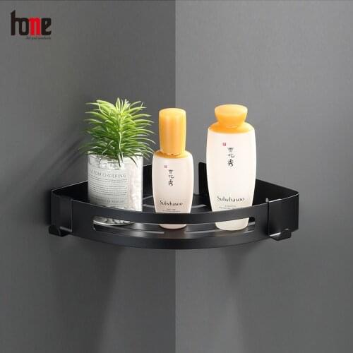 Bathroom Shelf Organizer Shower Storage Corner Shelves Wall Mounted Metal Toilet Shampoo Holder No Drill Kitchen Accessories