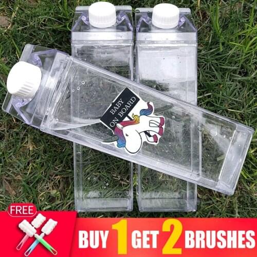 0.5L Shaker Tumbler Blender School Water Bottles Coffe Cup Kitchen Items Water Jug Creative Cup Bike Fitness My Bottle Drinkware