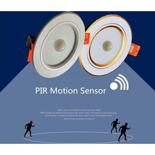 LED Downlight PIR Motion Sensor Ceiling Lamps 7W 9W 12W Smart Home Step Light Wall Corridor Lamp Hallway Stairs Depot Lighting