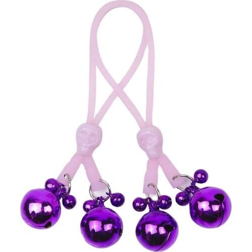 Luminous Bell Woman Sexy Adjustable Nipple Clamp Small Bell Adult Games Flirting Teasing Exotic Accessories Sex Toys for Women