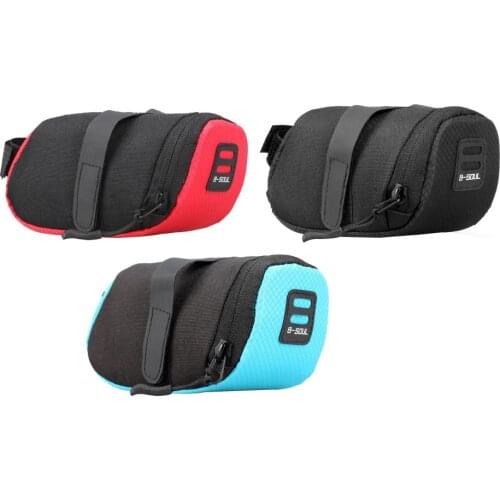 Wedge Bicycle Cycle Saddle Bag Cycling MTB Road Bike Under Seat Pack Saddle Bag Seat Tail Rear Pouch Strap-On Seat Storage Pack