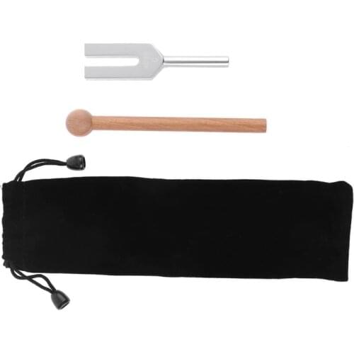 High-frequency Energy Tuning Fork Crystal 4096HZ Aluminum Alloy Healing Sound Vibration Therapy with Wooden Mallet T3EC