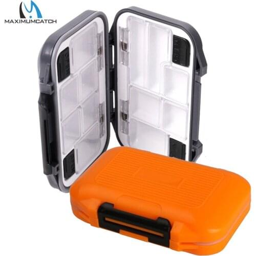 Maximumcatch RO Waterproof Fly Fishing Box Mini Plastic Double Side Fly Hook Tackle Box