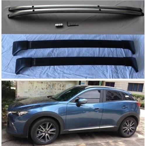 High Quality Aluminum Alloy Screw Installation Top Roof Rack Rail Luggage & Cross bar For Mazda CX-3 CX3 2016-2021