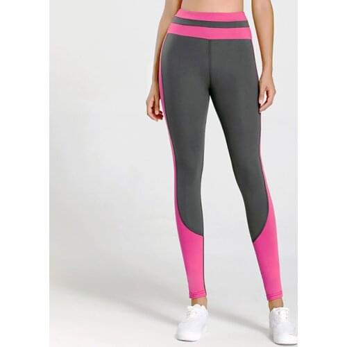 Women Sport Fitness leggings Women Two-color Print High Waist Femme Girls Workout Yoga Pants Push Up Elastic Slim Pants