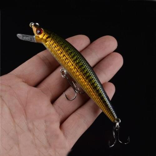 1PCS Minnow Fishing Lure 95mm 10g Floating Hard Bait Wobbler Jig Bait Crankbait Carp Striped bass Pesca Fishing tackle SwimBait