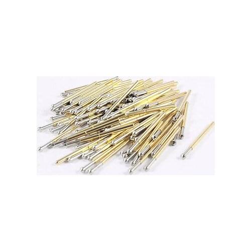 100 Ps 90 Degree Convex Tip Spring Test Probes Pins 33mm Length P125-E