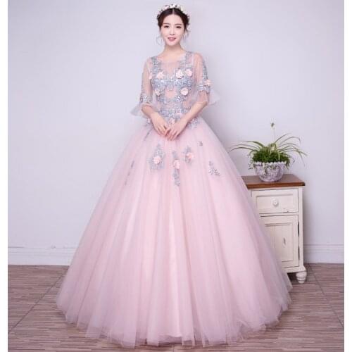 100%real major embroidery lace see throught top ball gown medieval dress Renaissance gown Sissi princess VictorianBelle Ball