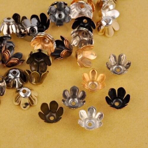 1000Pcs 10.5x6mm Flower Bead Caps Diy Jewelry Findings Accessories Wholesale