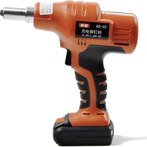14.4V portable cordless electric rivet gun rechargeable riveter battery riveting tool pull rivet nut tool
