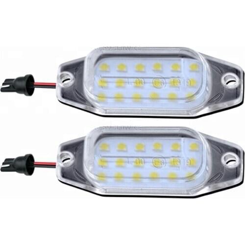 2Pcs LED Car License Plate Light Number Lights For Toyota Prado 2010-2016
