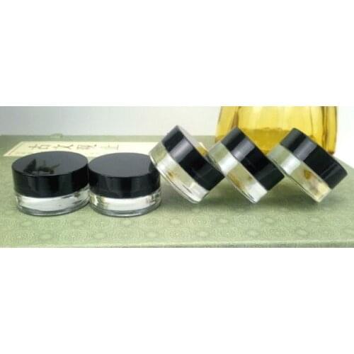 200pcs 5g high quality glass cream jar with aluminum lids small glass cosmetic packaging Mini glass jar Make Up Pot lin3978