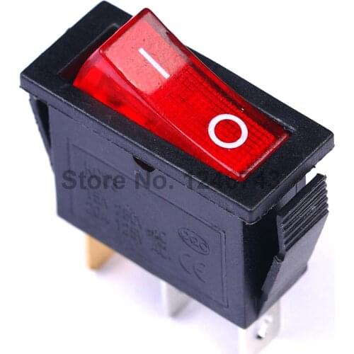 5PCS/Lot Red 3Pin Light On/off Boat Button Switch 250V KCD3-102/N