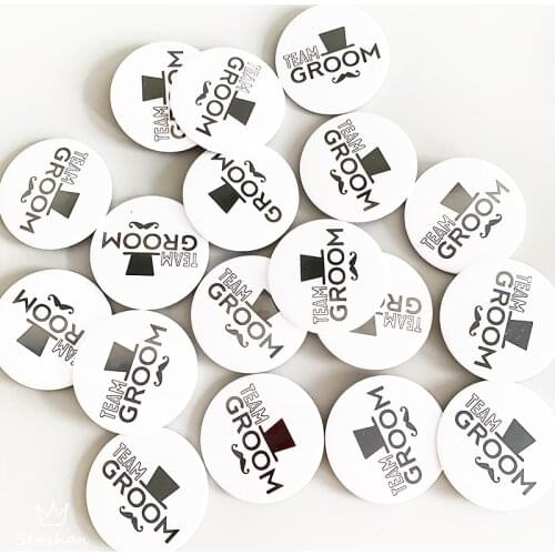 6Pcs Bachelor party Team Groom Badge Decoration Groom Team Decoration Party Supplies