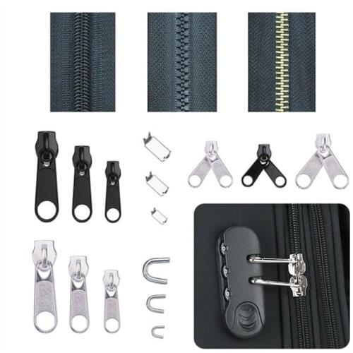 84pcs Zipper Repair Kit Zipper Sliders Install Pliers Traval Bag Tent Garment Clothing Zippers Replacement Instant Repair