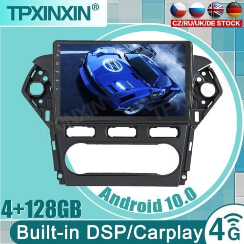 4GRAM+128GROM DSP 2 din Android 10 Car Radio Multimedia Video Player For Ford Mondeo 4 2010 2011 2012 2013 2014 carplay WiFi