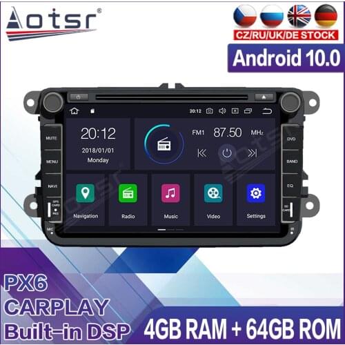 Android Radio Car Multimedia Player Stereo For Volkswagen VW Golf Polo Tiguan Passat b7 b6 leon Skoda Octavia Head Unit GPS Navi