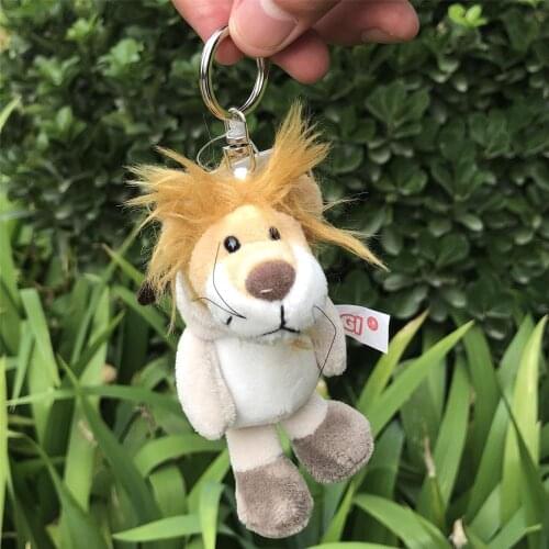 5 Pcs Plush lion Hooded lion key ring life Pendant Stuffed Plush Keyring, Key holder Doll Gift Free Shipping