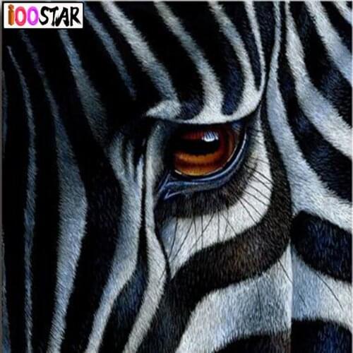 Diy diamond painting cross stitch diamond embroidery Animals Zebra full square diamonds mosaic pictures of rhinestones diy kit